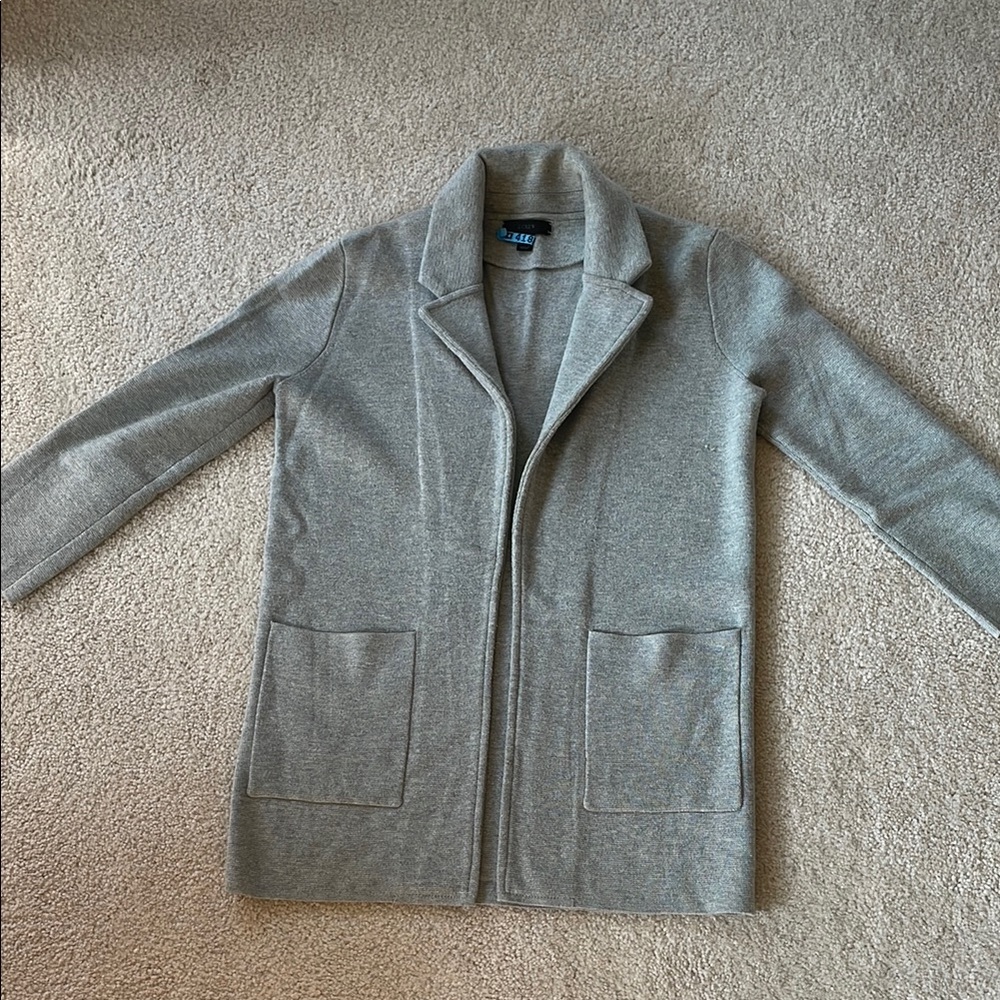 J. crew Grey Knit Wool Cardigan Jacket